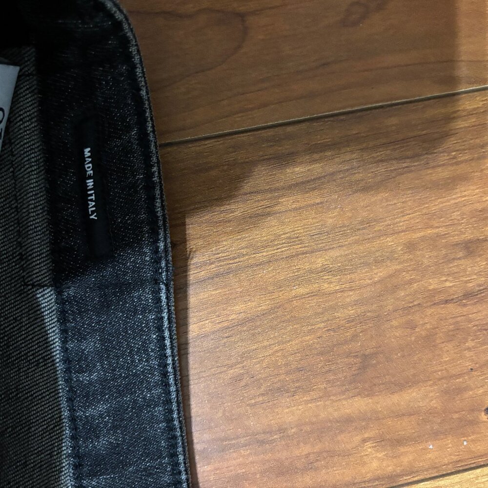 R13 Alison distressed skinny black jeans size 26 - Picture 8 of 12